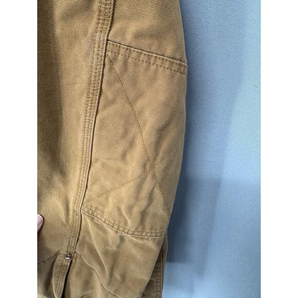 VTG Territory Ahead Jacket Mens Large Tan Duck Canvas Chore Aztec Lined Utility - Picture 7 of 16